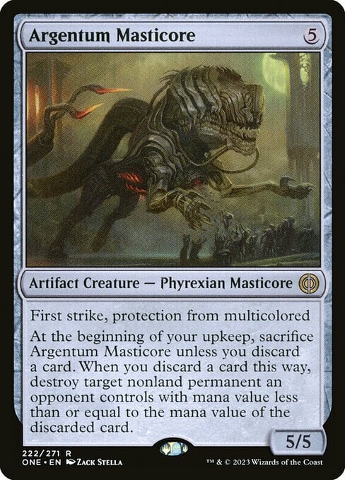 Argentum Masticore Card Front