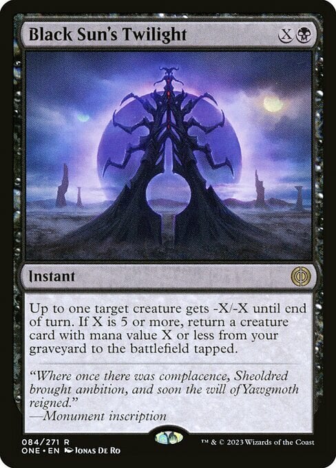 Black Sun's Twilight Card Front