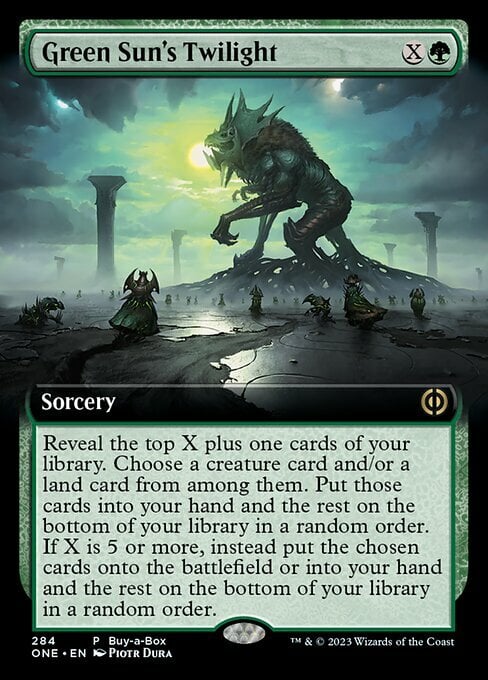 Green Sun's Twilight Card Front