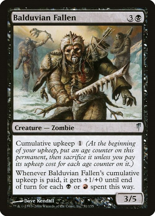 Balduvian Fallen Card Front