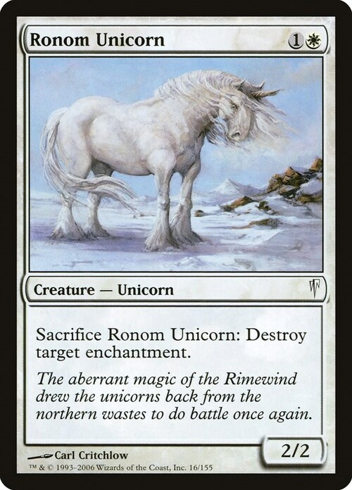 Unicorno di Ronom Card Front