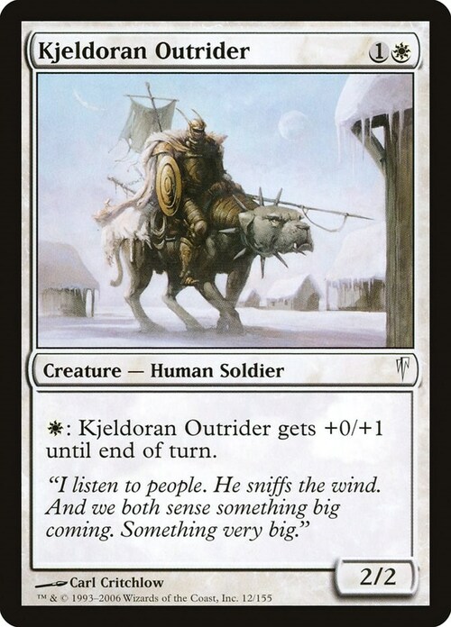 Kjeldoran Outrider Card Front