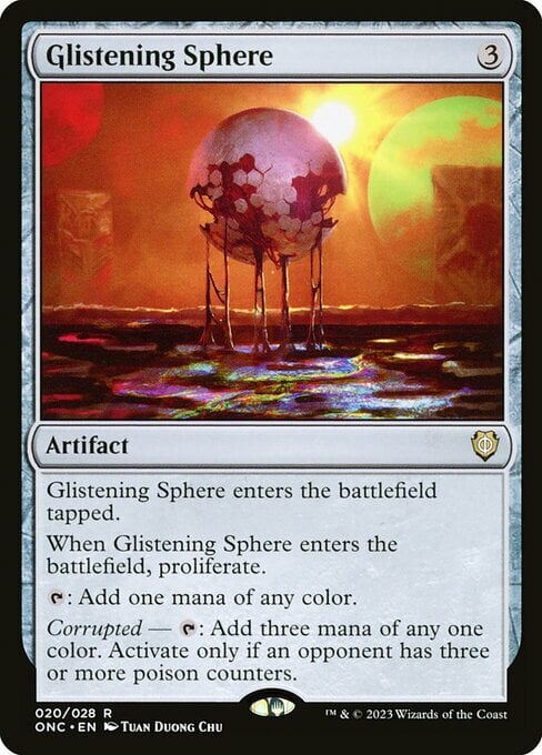Glistening Sphere Card Front