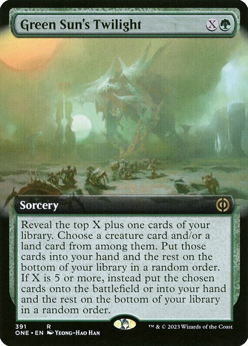 Green Sun's Twilight Card Front