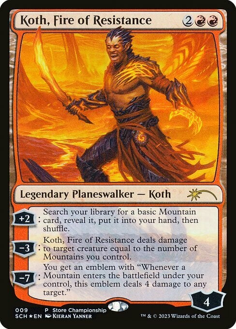 Koth, Fire of Resistance Card Front