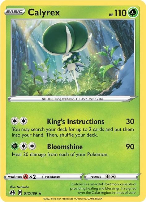 Calyrex [King's Instructions | Bloomshine] Card Front