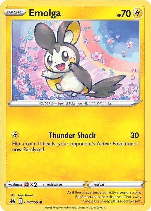 Emolga Card Front
