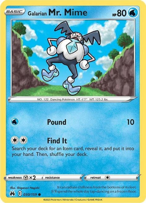 Galarian Mr. Mime [Pound | Find It] Card Front