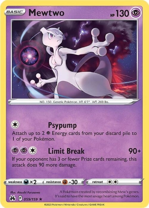 Mewtwo Card Front