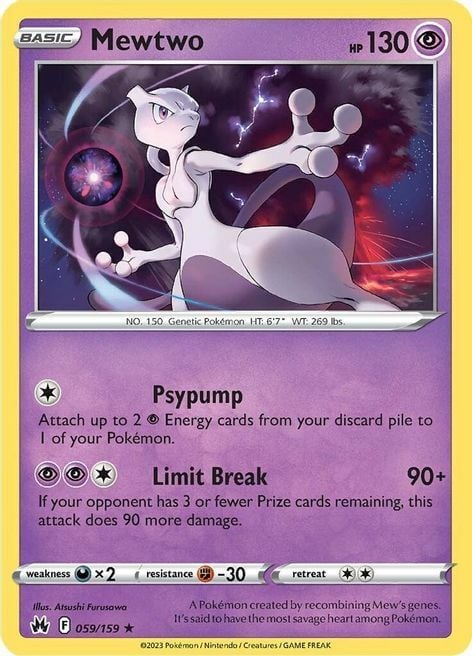 Mewtwo Card Front