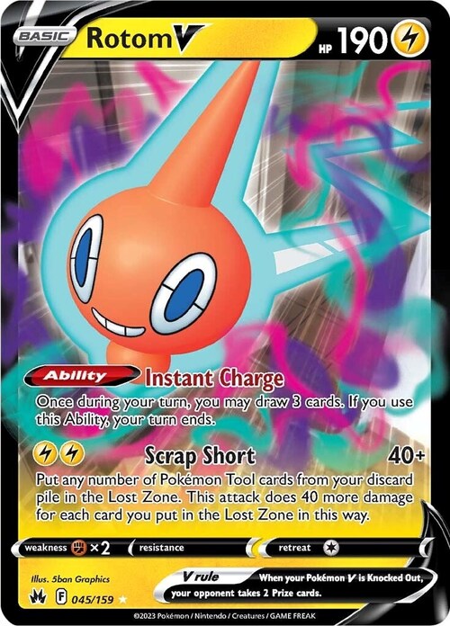 Rotom V Card Front
