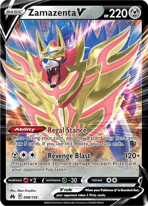 Zamazenta V Card Front