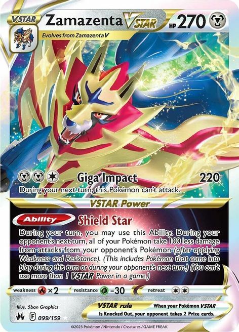 Zamazenta V ASTRO [Giga Impact | Shield Star] Card Front