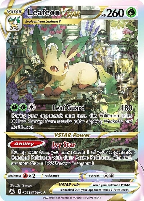 Leafeon V ASTRO Card Front