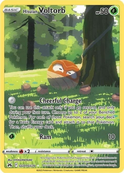 Hisuian Voltorb Card Front