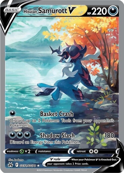 Samurott di Hisui V Card Front