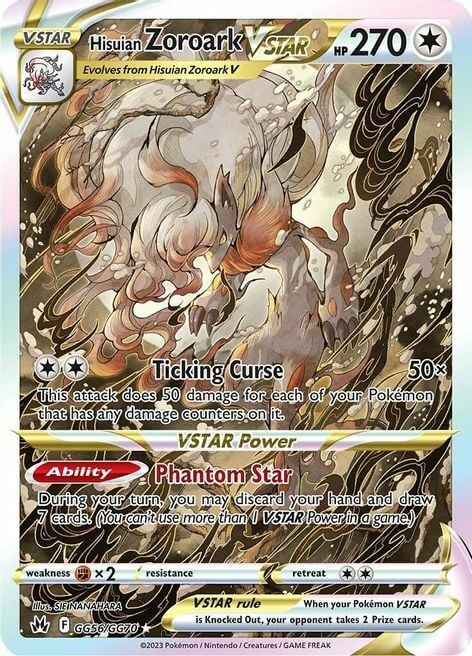 Zoroark di Hisui V ASTRO [Ticking Curse | Phantom Star] Card Front