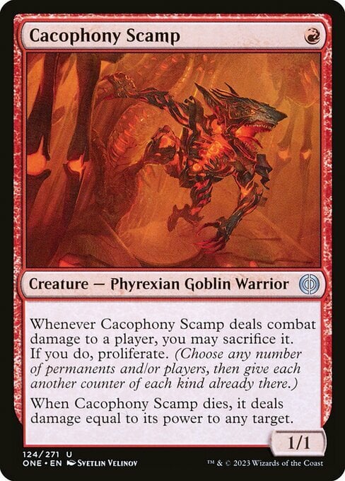 Cacophony Scamp Card Front