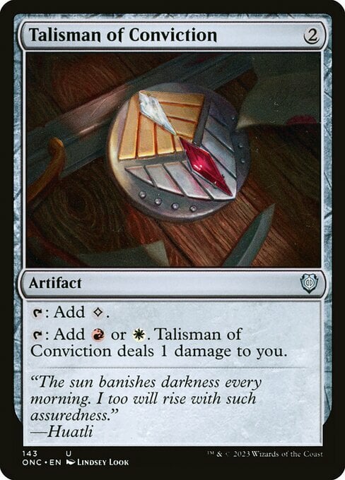 Talisman of Conviction Card Front