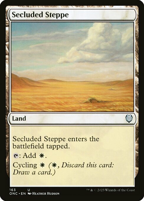 Secluded Steppe Card Front