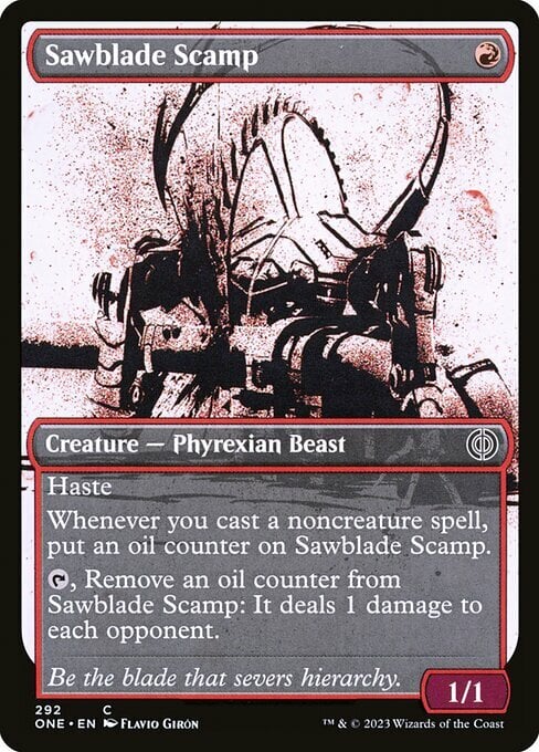 Sawblade Scamp Card Front