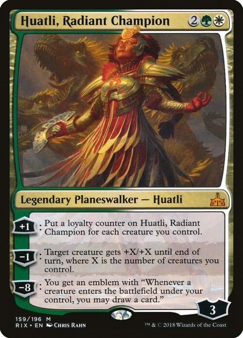 Huatli, Radiant Champion Card Front