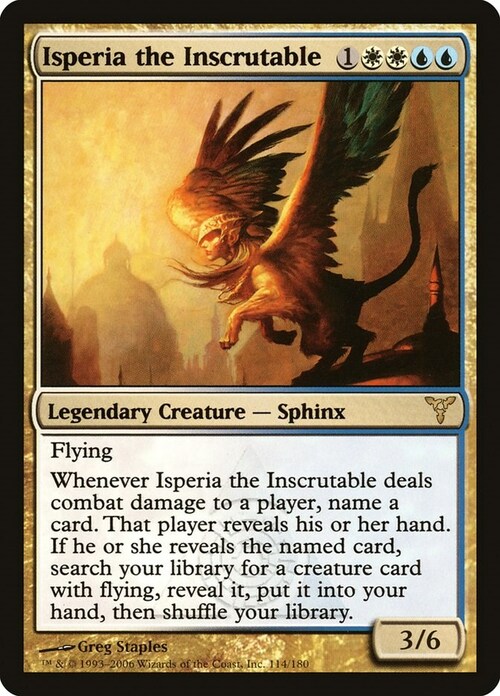 Isperia the Inscrutable Card Front