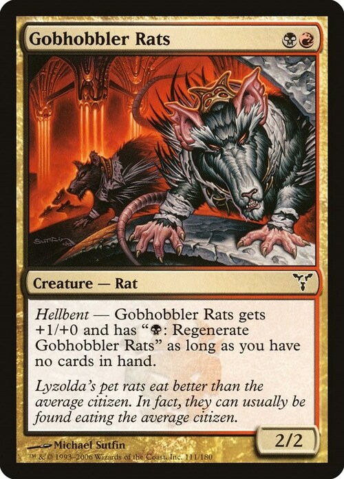 Gobhobbler Rats Card Front