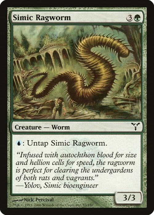 Simic Ragworm Card Front