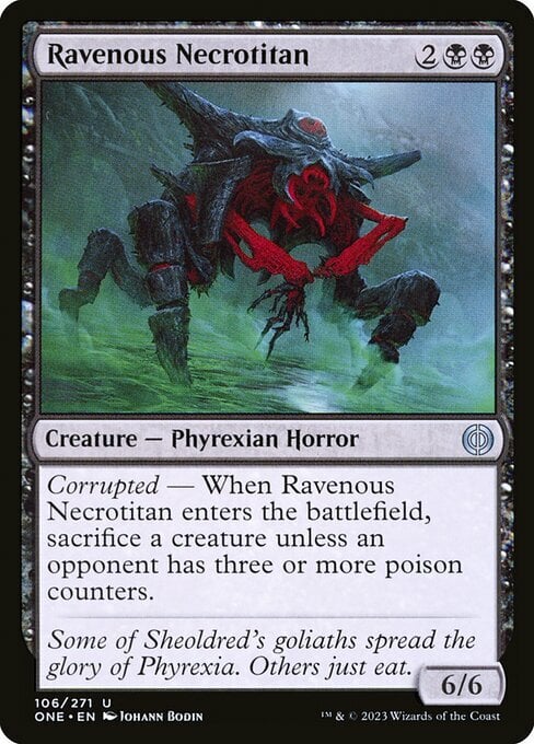 Ravenous Necrotitan Card Front