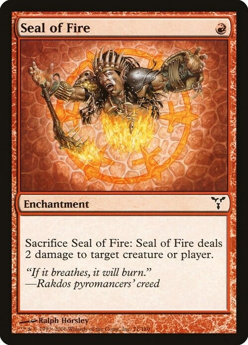 Seal of Fire Card Front