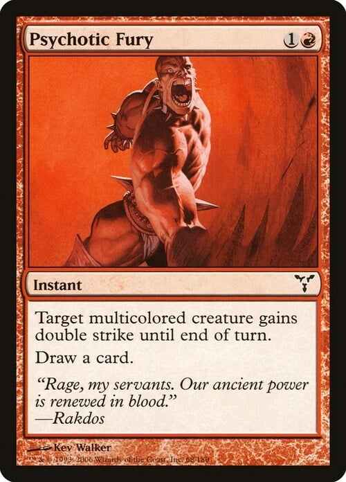 Psychotic Fury Card Front
