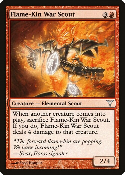 Flame-Kin War Scout Card Front