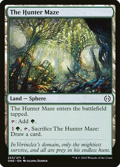 The Hunter Maze Card Front