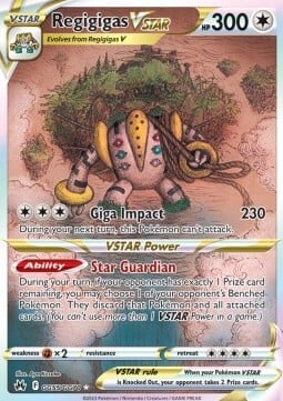 Regigigas V ASTRO Card Front