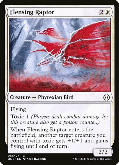Flensing Raptor Card Front