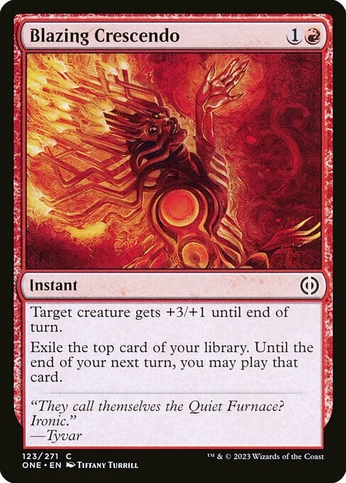 Blazing Crescendo Card Front