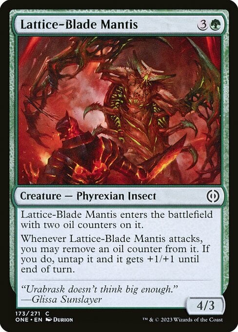 Lattice-Blade Mantis Card Front