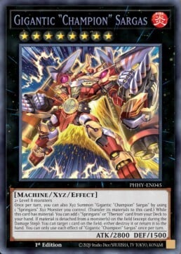 Gigantic "Champion" Sargas Card Front