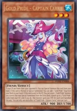 Gold Pride – Captain Carrie Card Front