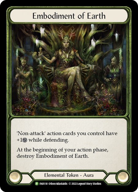 Embodiment of Earth Card Front