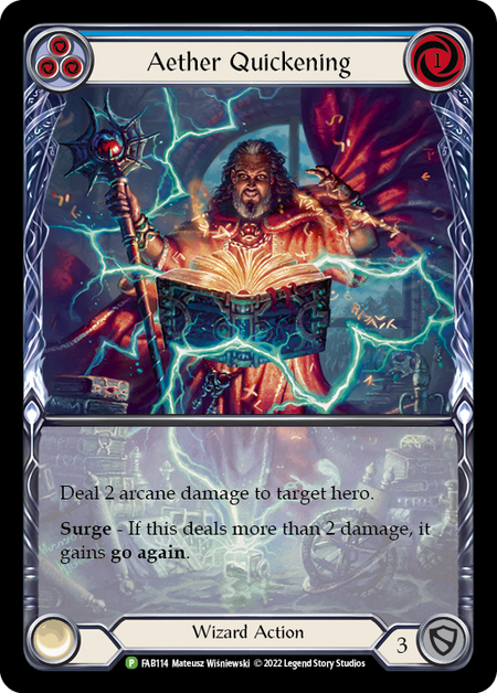 Aether Quickening (Blue) Card Front