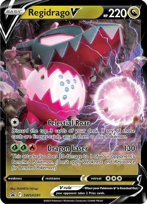Regidrago V [Celestial Roar | Dragon Laser] Card Front