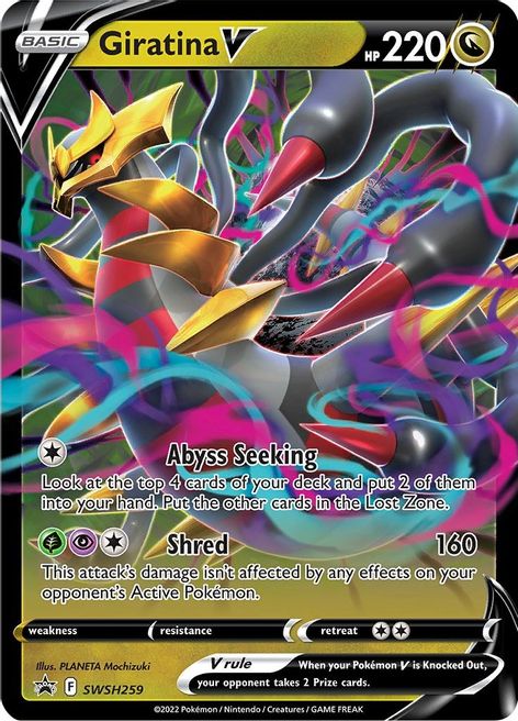  Pokémon - Giratina V SWSH259 Lost Origin - Black Star Promo -  Holo Foil Card : Toys & Games