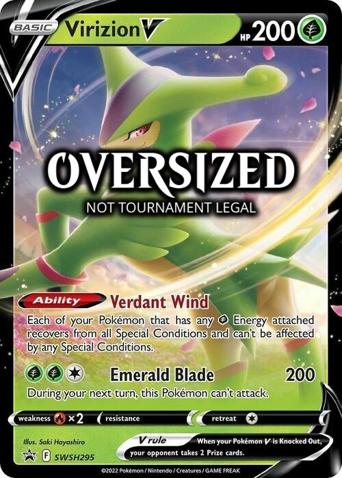 Virizion V Card Front