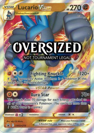 Lucario V ASTRO [Fighting Knuckle | Aura Star] Card Front