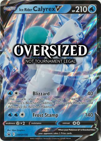 Ice Rider Calyrex V [Blizzard | Frost Stamp] Card Front