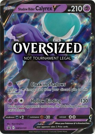 Shadow Rider Calyrex V Card Front