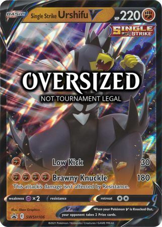 Single Strike Urshifu V [Low Kick | Brawny Knuckle] Card Front