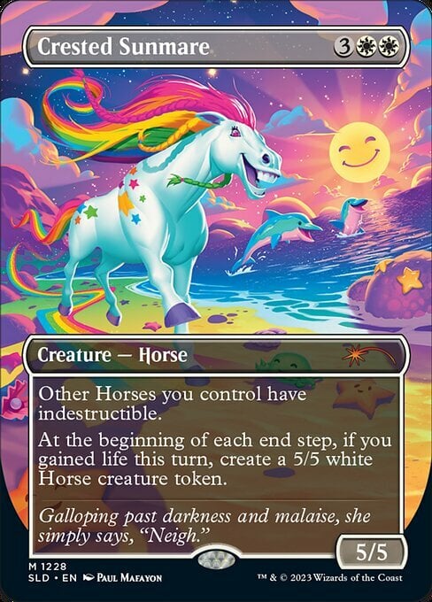 Crested Sunmare Card Front